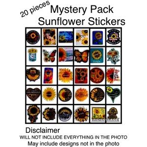 SUNFLOWER lovers 20 stickers bundle for water bottles laptop 4.99 disc shipping